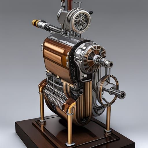 Steampunk Engine Design with Church Elements