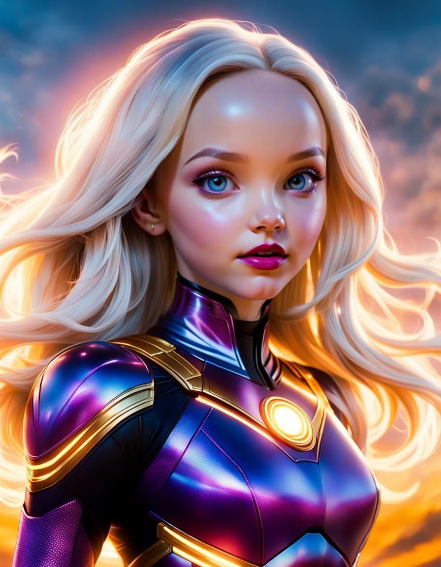Dove Cameron as Saturn Girl Heroine