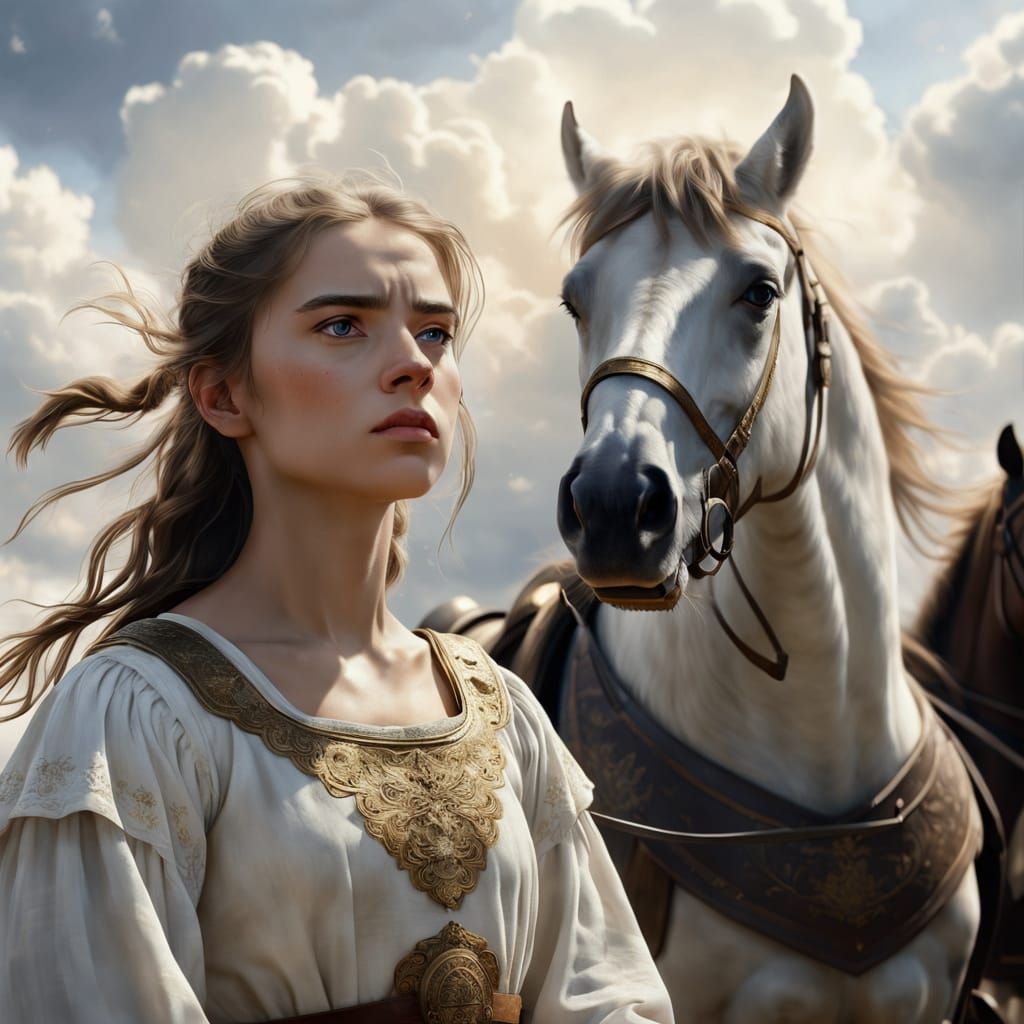 Double Exposure: Shepherdess to Armored Warrior