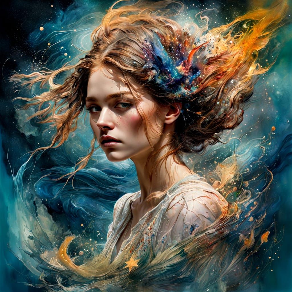 Surreal Beauty in Celestial Storm