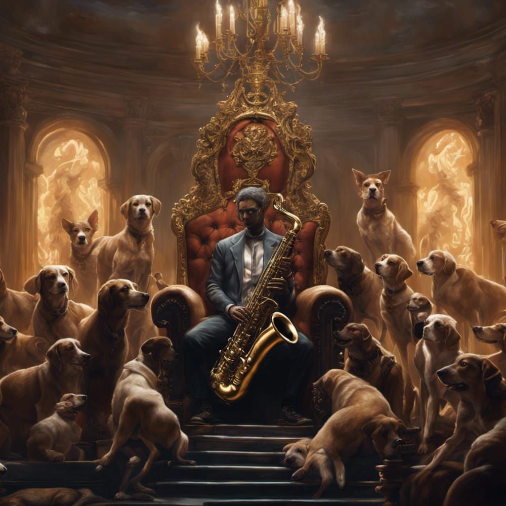 Saxophone King: A Dark Fantasy Art Masterpiece