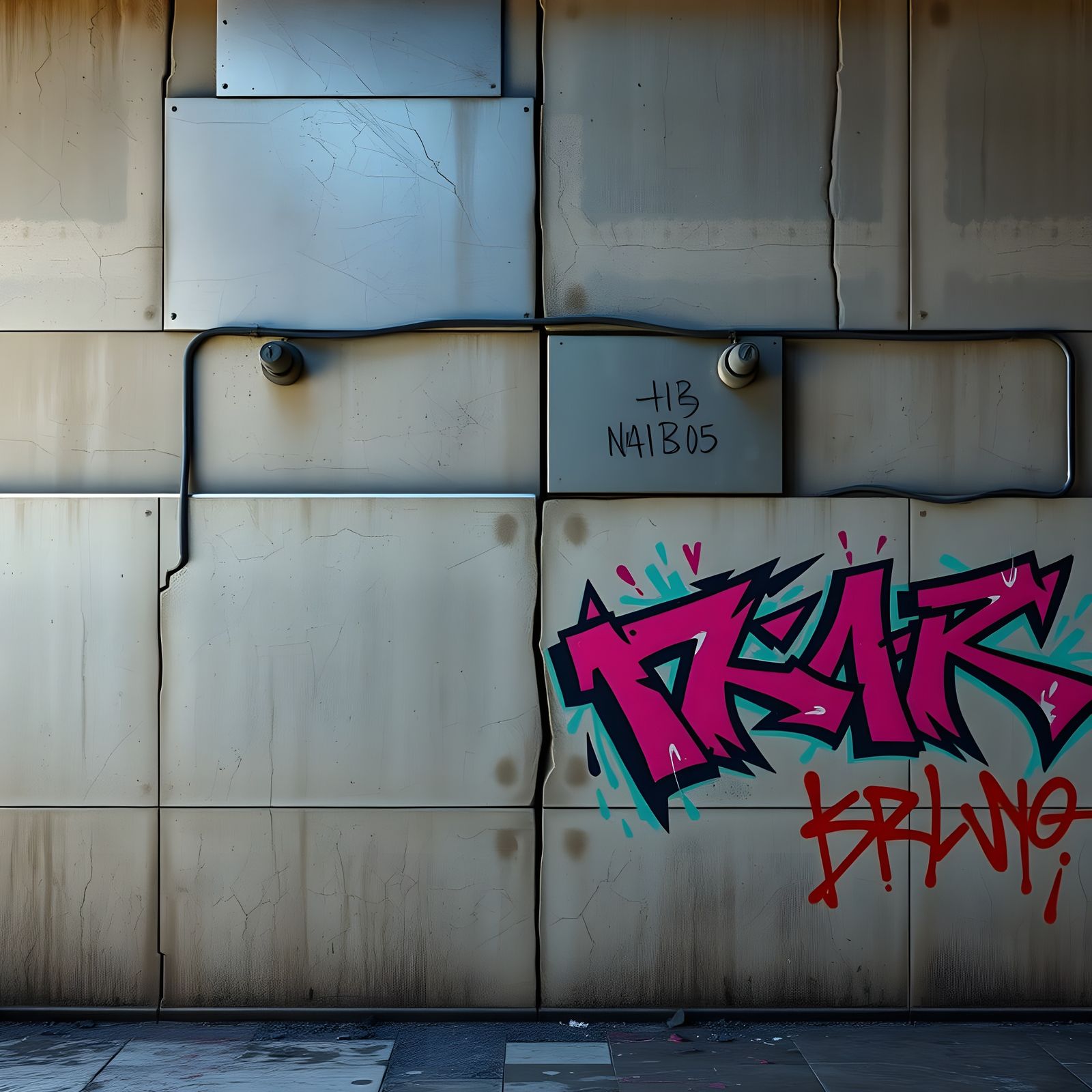 Seamless Concrete Wall in Urban Decay