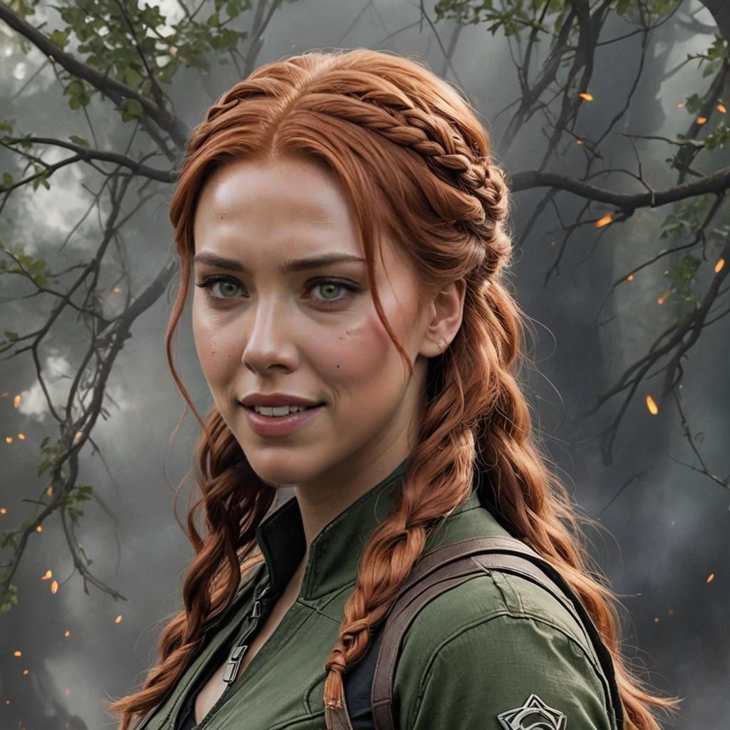 Happy Natasha Romanov Portrait