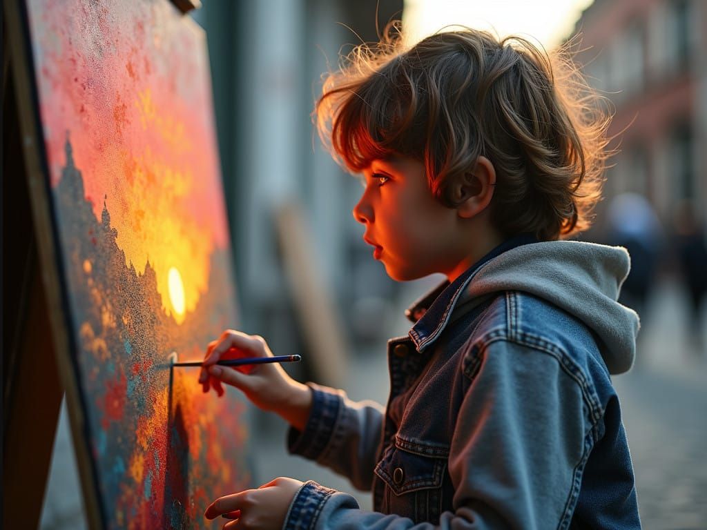 Homeless Child Creates Artistic Masterpiece