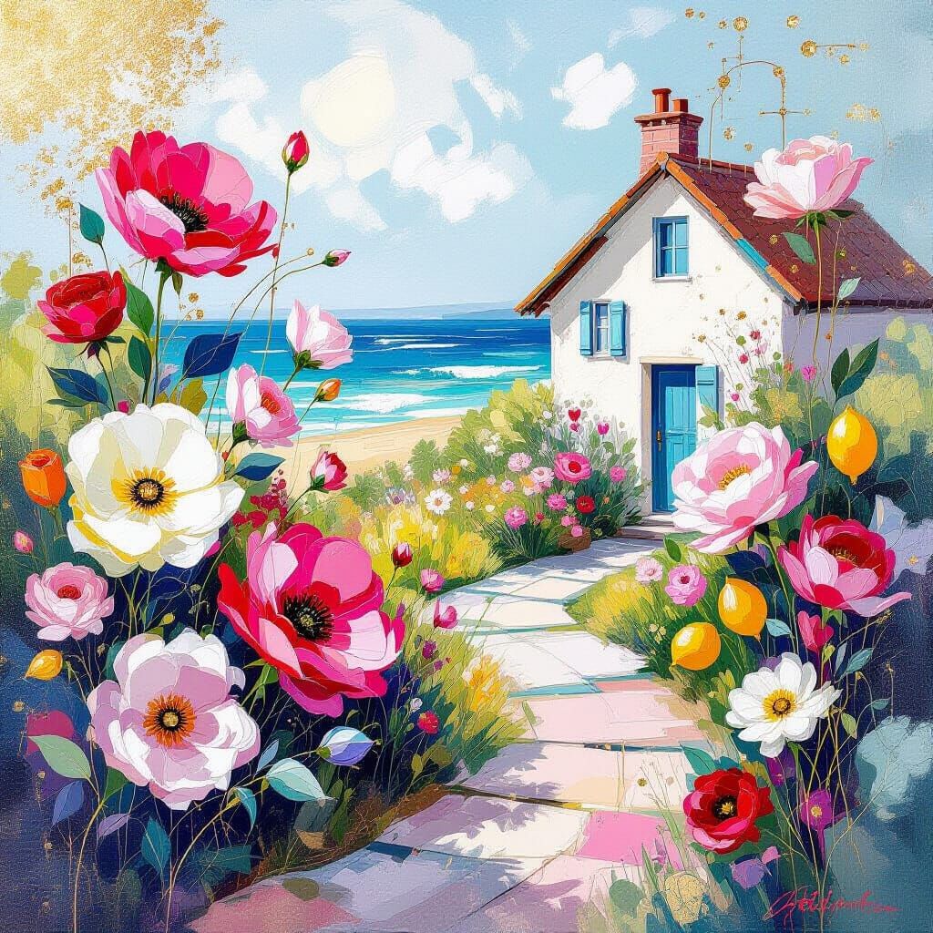 Cottage Garden Assemblage in Metamodern Style