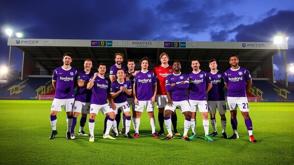 Northampton Town Football Team (Purple top)