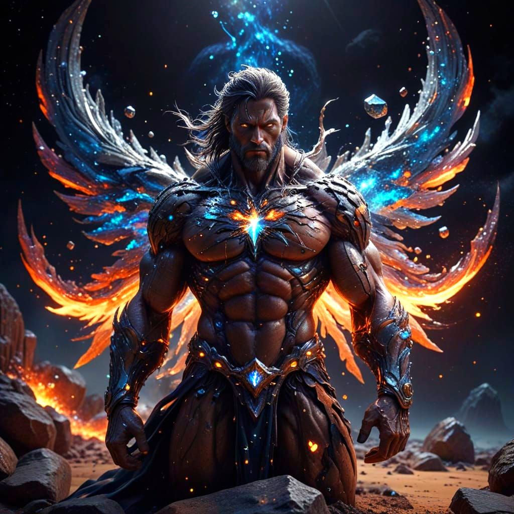 Titan of Magic and Mayhem in Epic 3D Anime Art