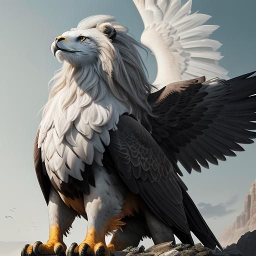 Eagle, Lion, and Winged Horse in Fantasy Art
