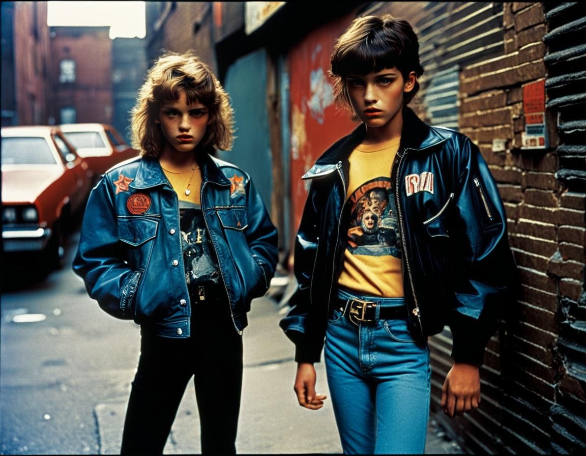 Gritty 1980s Street Kids Photoshoot