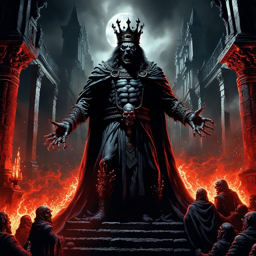 Epic King of Hell in Digital Matte Painting