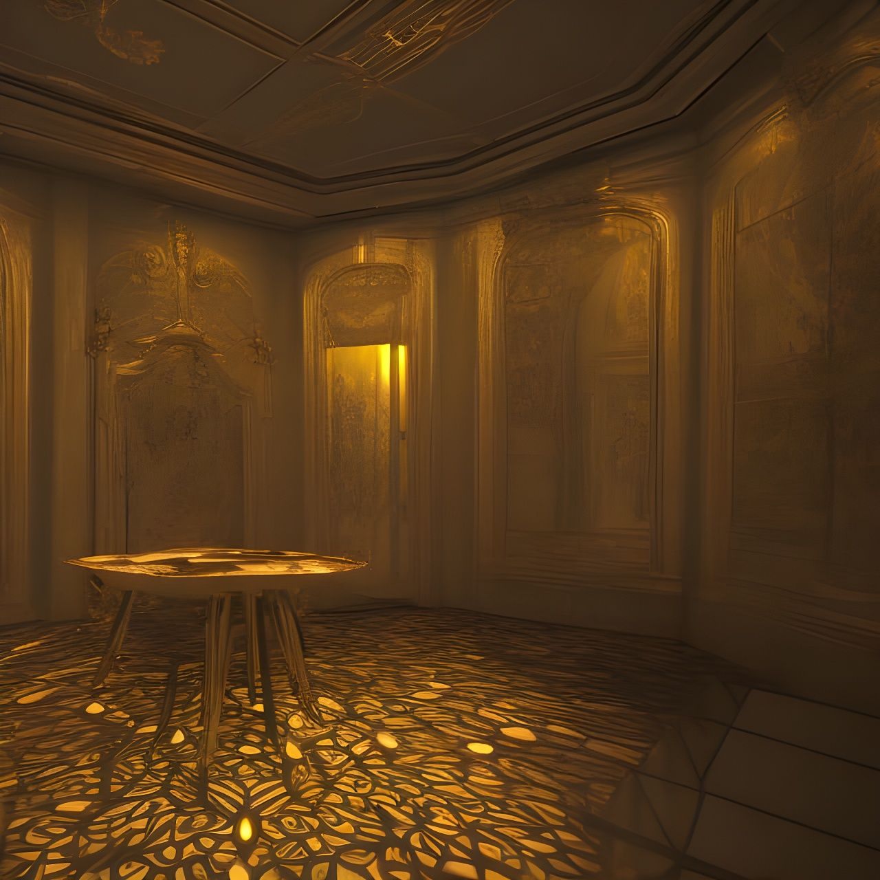 Psychedelic Circus Castle Bathroom with Optical Illusion