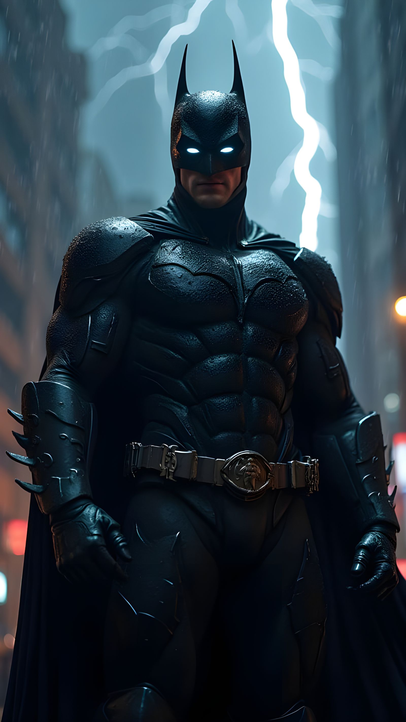 Dark Hero Emerges in Cinematic Shadow Storm