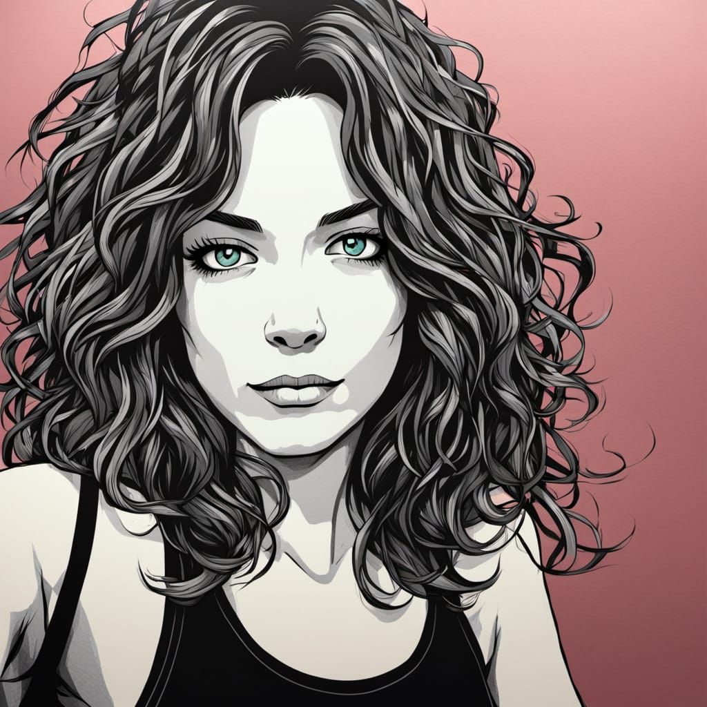 Daisy in Anime Cartoon Style