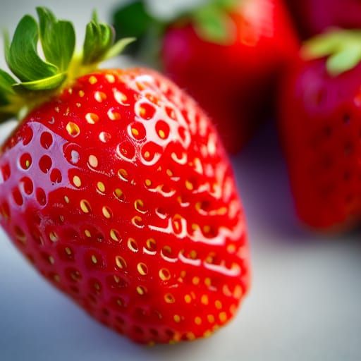 Strawberry Grenade in Sharp Focus Photography