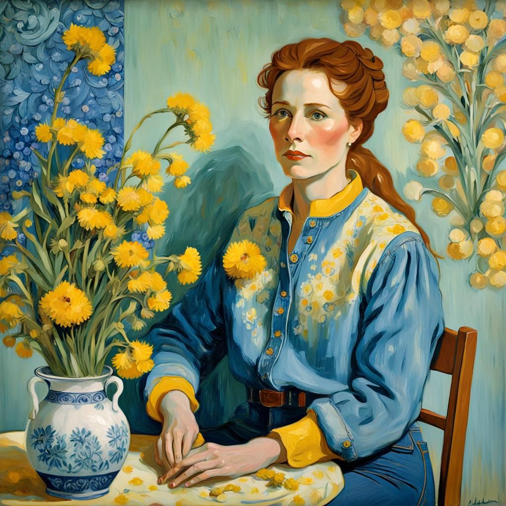 Renella Arranging the Flowers