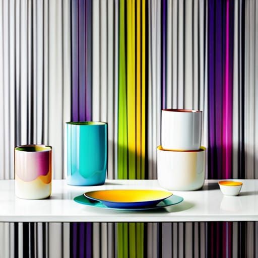 Vibrant Polychromatic Dreamscapes in Whimsical Style