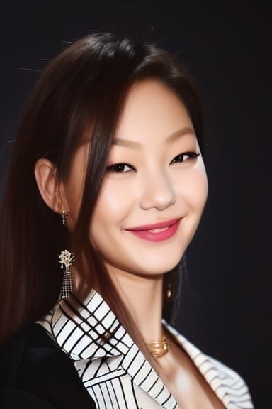Portrait of Jennie Kim Generated by AI