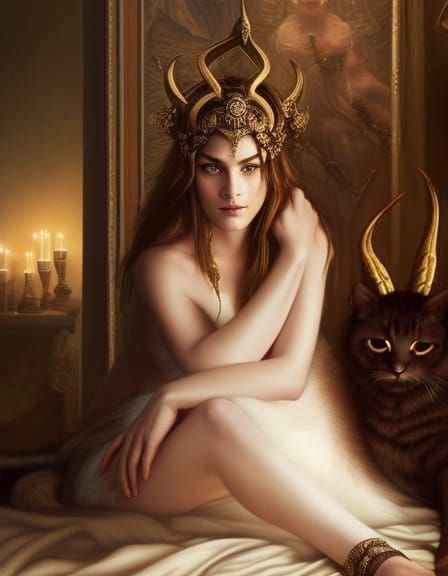 Golden Cat Eyes: A Symmetrical Close-Up