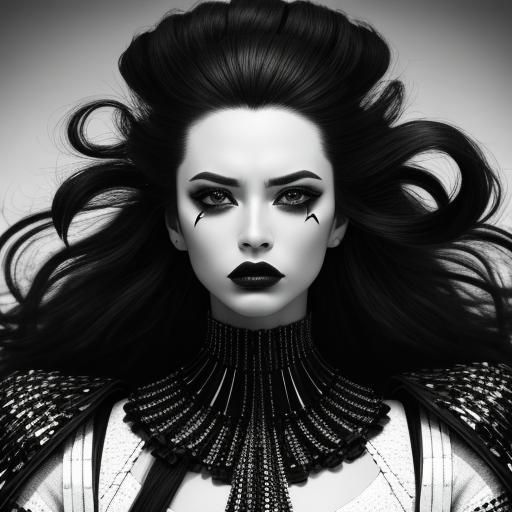 Dramatic Black and White Fashion Photography