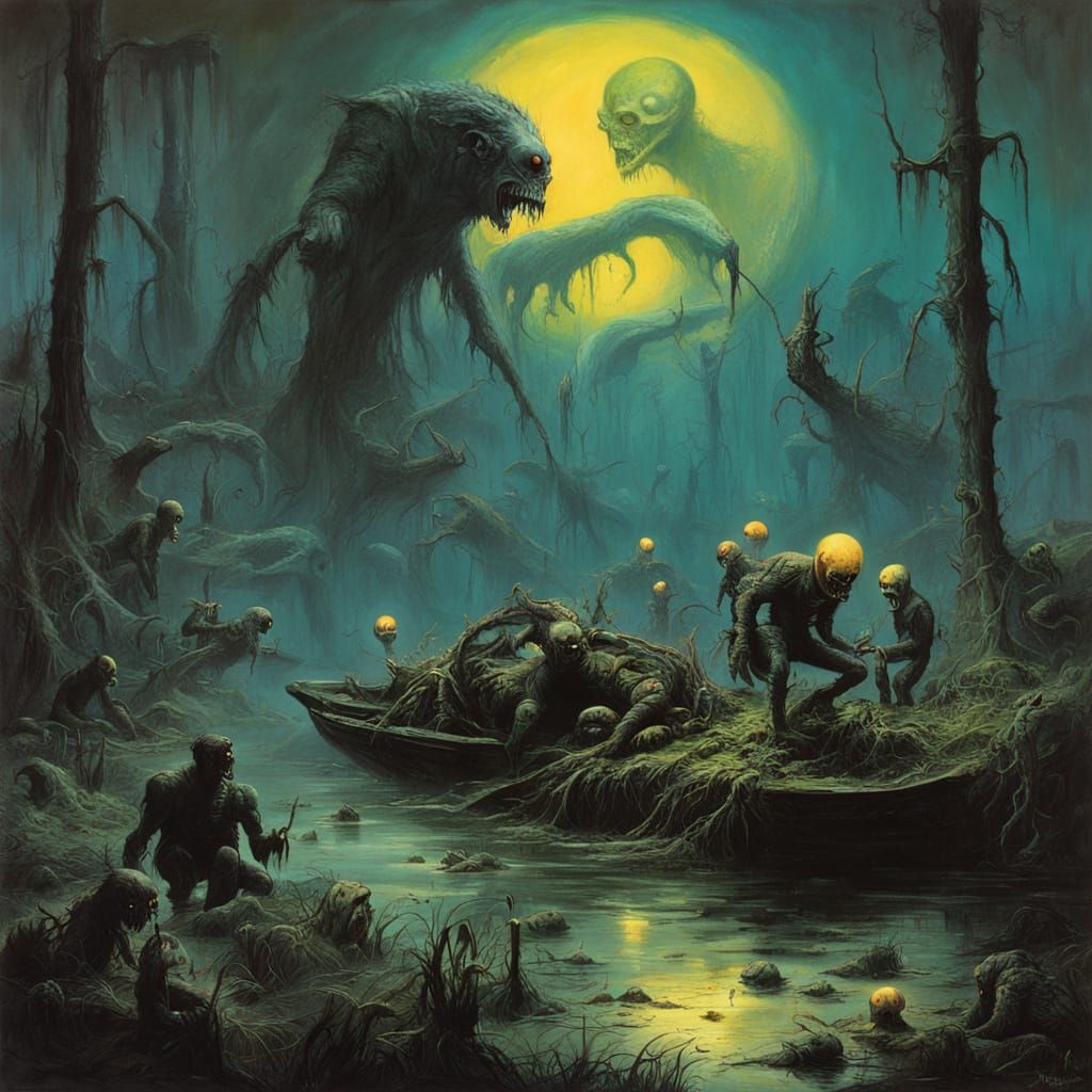 Alien Disaster in Swampy Lagoon