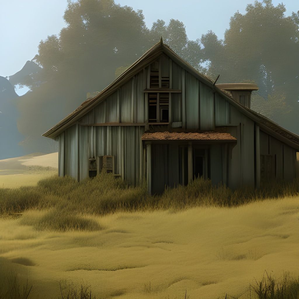 Old abandoned farm house