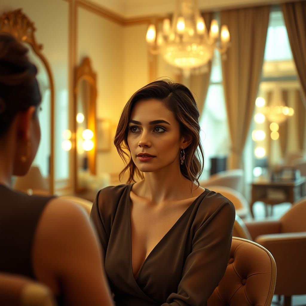 Elegance and Nostalgia in a Moment of Contemplation