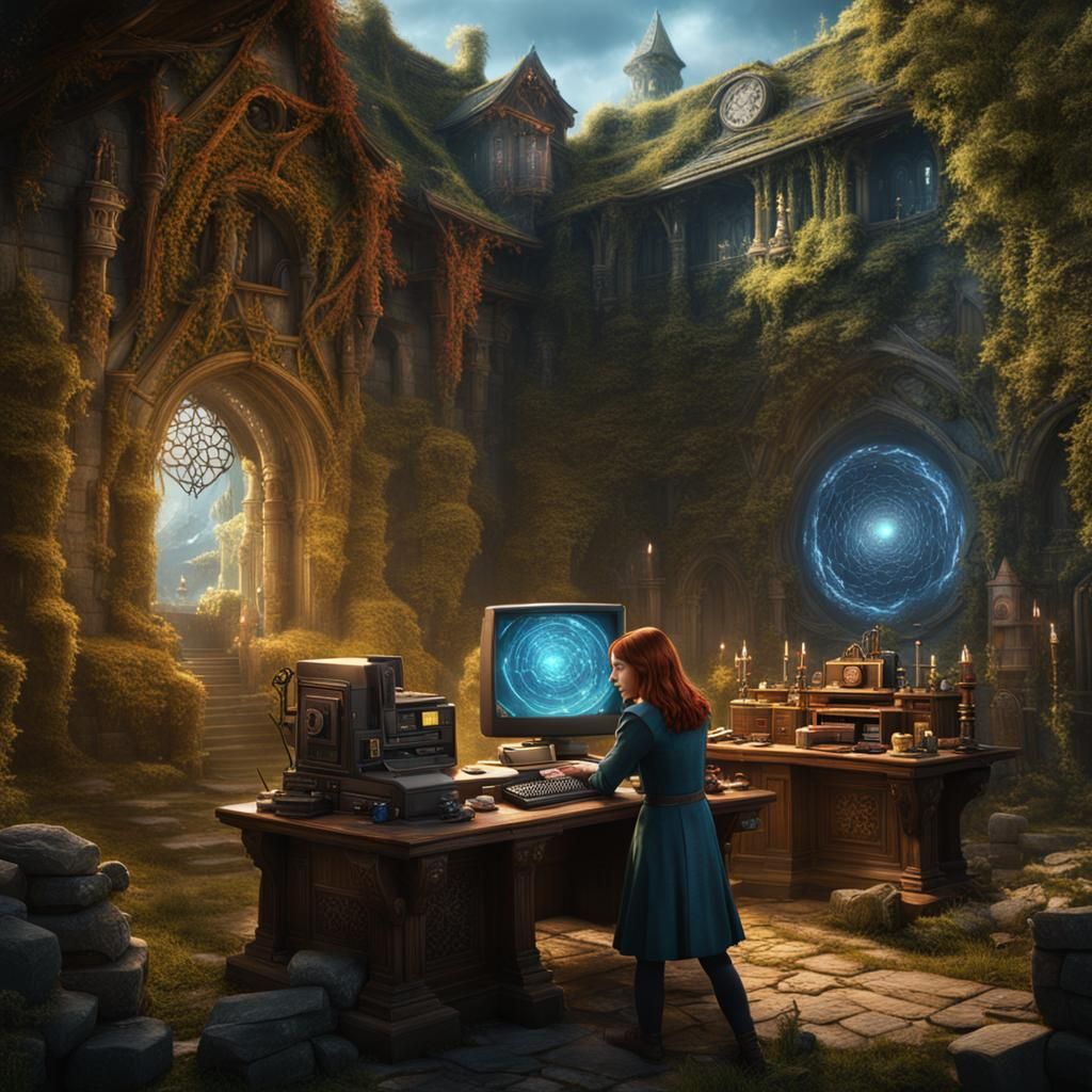 Willow Rosenberg Enchants a Computer in Detailed Matte Paint...