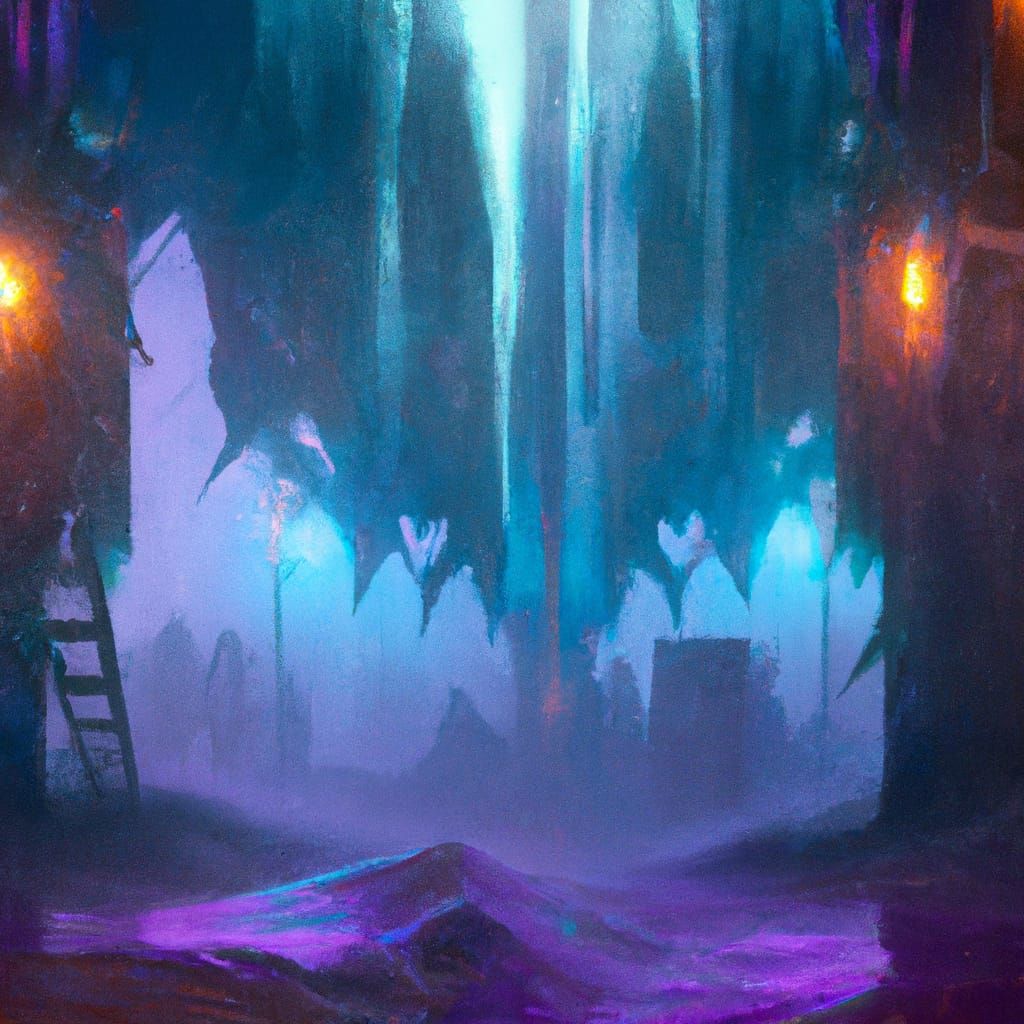 Misty Liminal Spaces: Detailed Matte Painting