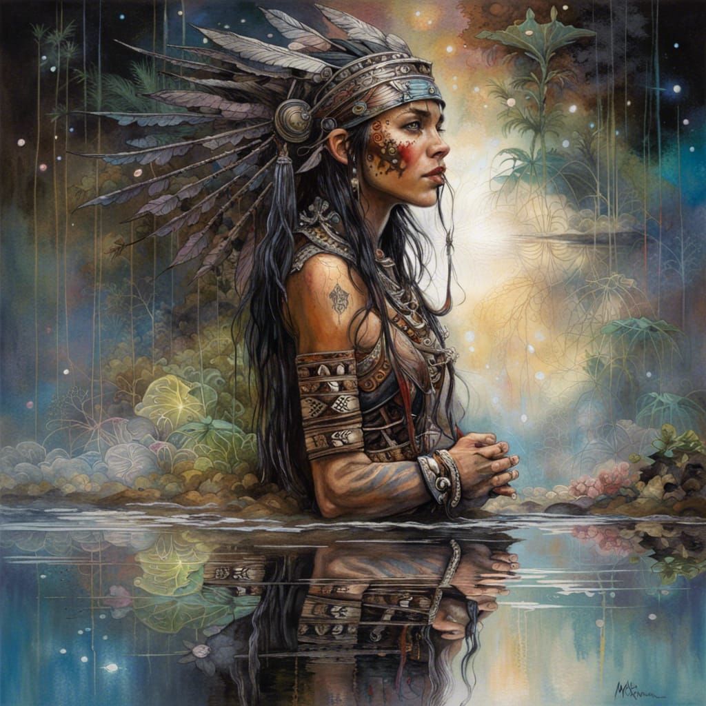 Beautiful Aztec Warrior