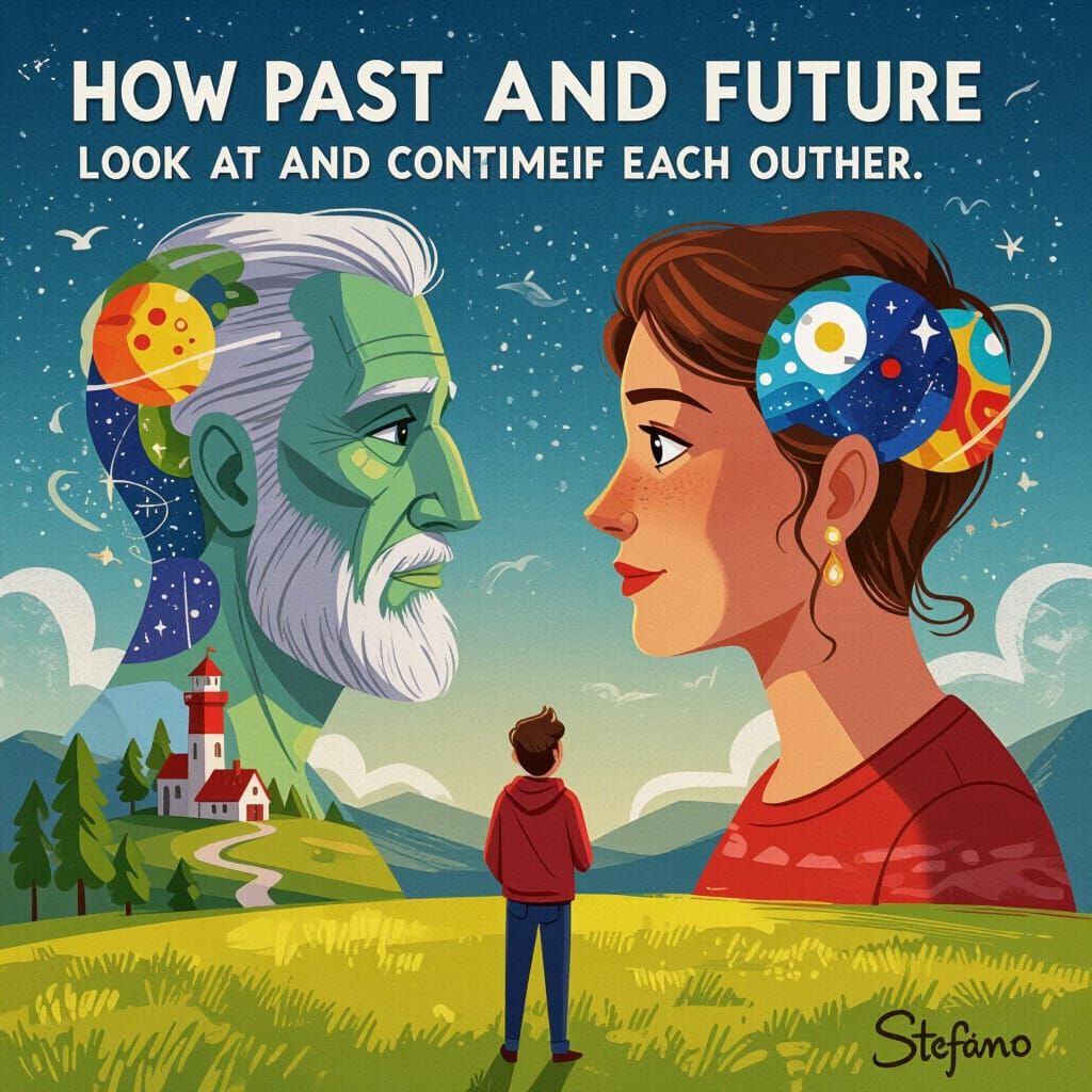 Past and Future Contemplate Each Other in Artistic Vision