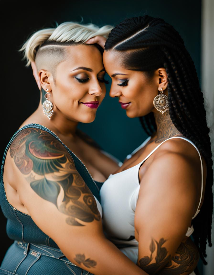 Gorgeous Interracial Lesbian Couple