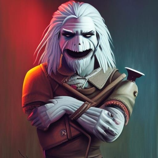 Unsettling Muppet Witcher: Sci-Fi Horror Art