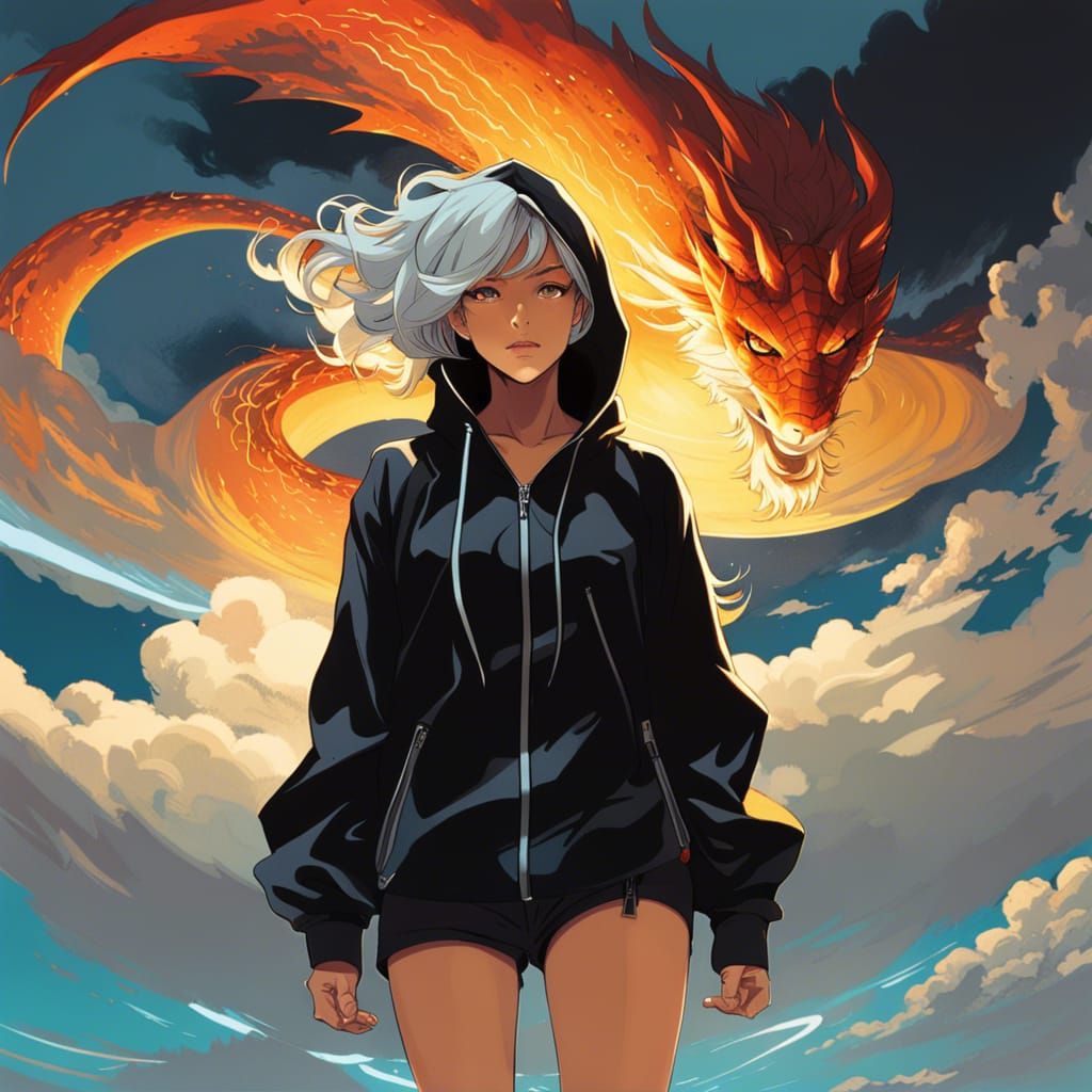 Apocalyptic Hooded Figure in Yoshida Style