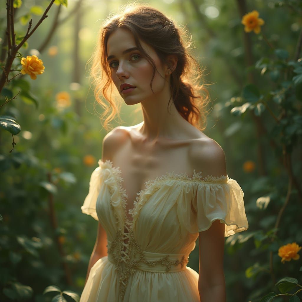 Ethereal Beauty in Whimsical Surroundings