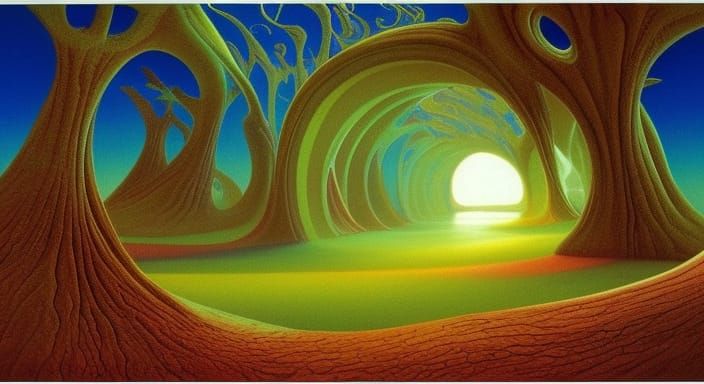 Mystical Dreamscape with Dynamic Lighting