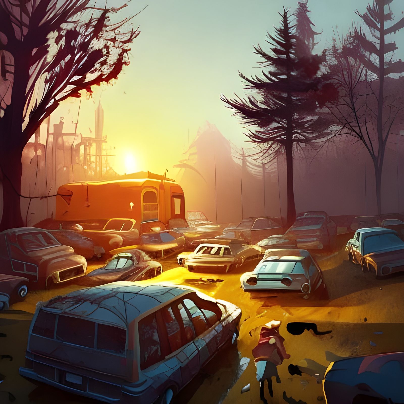 Waffle Towers in a Fast Food Apocalypse