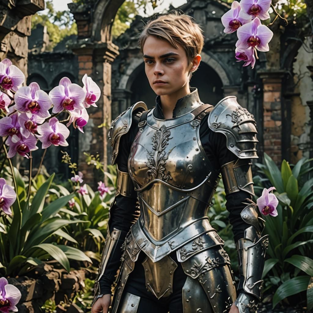 Baroque Plate Armor with Pixie Cut