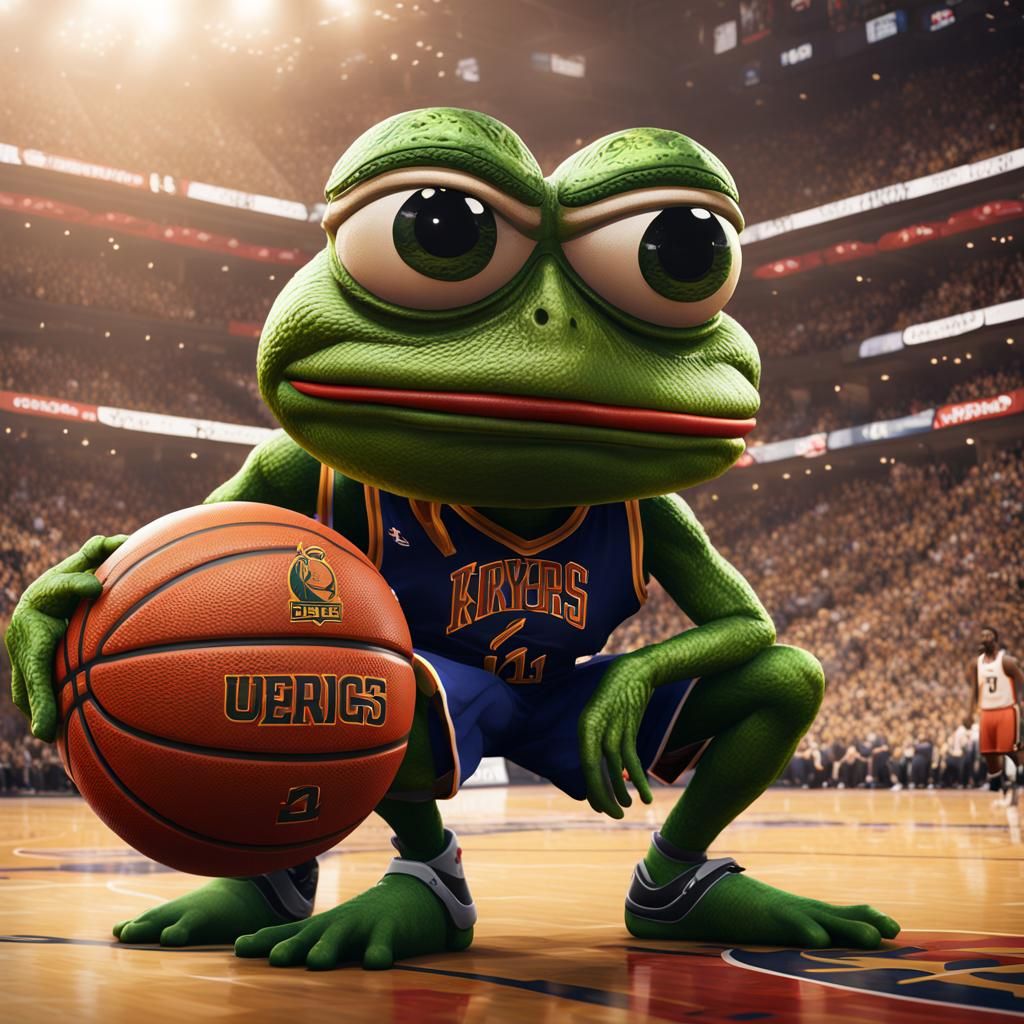 Pepe the Frog Plays Basketball: Fantasy Concept Art