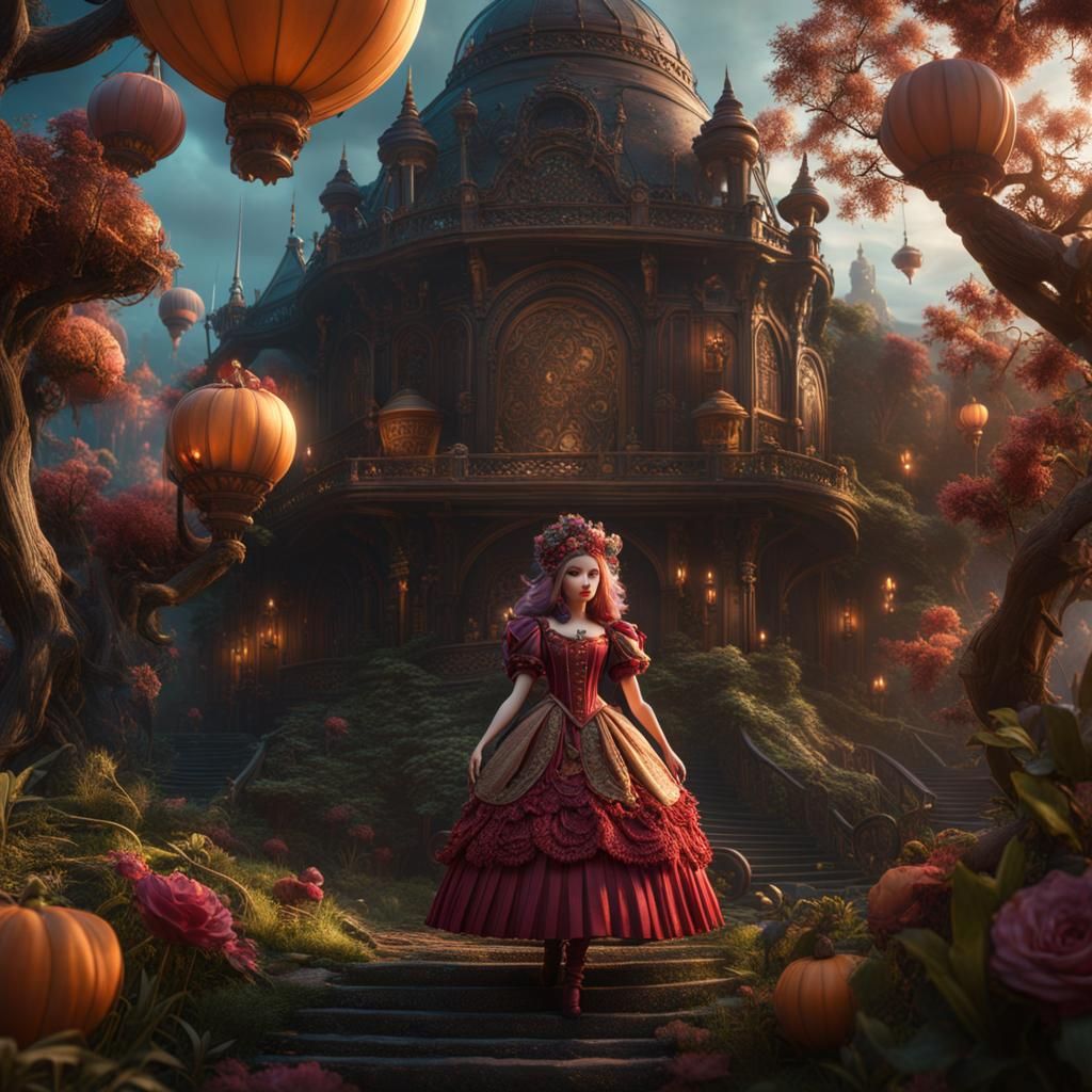 Detailed Matte Painting of a Fantastical Doll