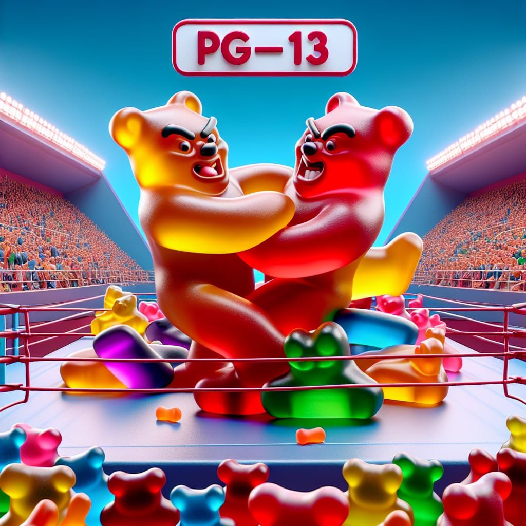 Olympic Gummy Bear Wrestling.