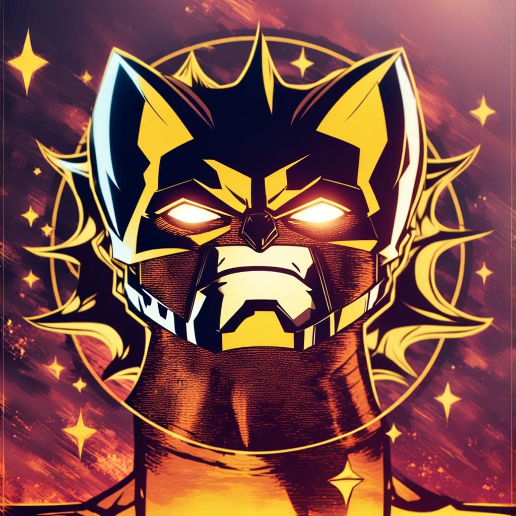 Wolverine Action Pose with Adamantium Claws in Comic Book St...