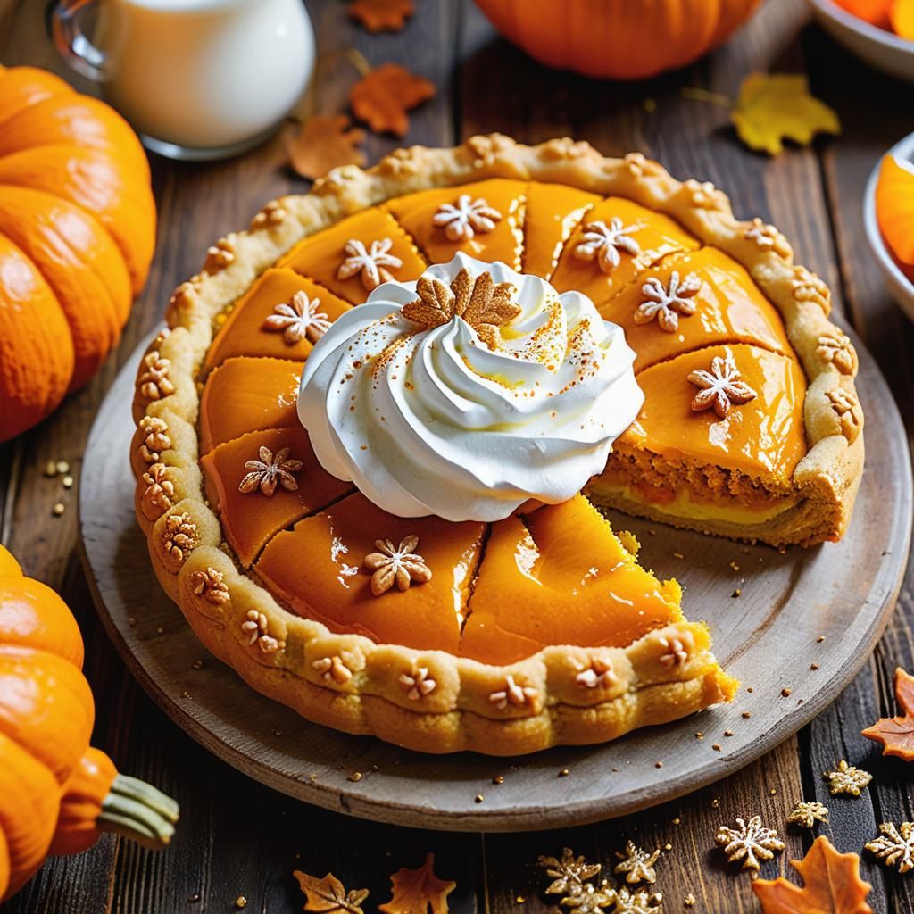Pumpkin Pastry Cookie on Haunted Table