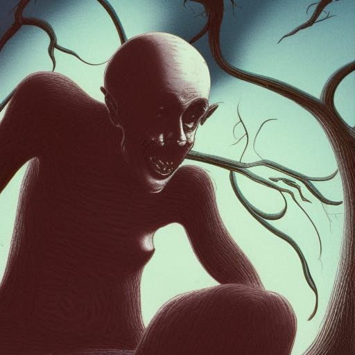 Distorted Mutated Human: A Body Horror Vision