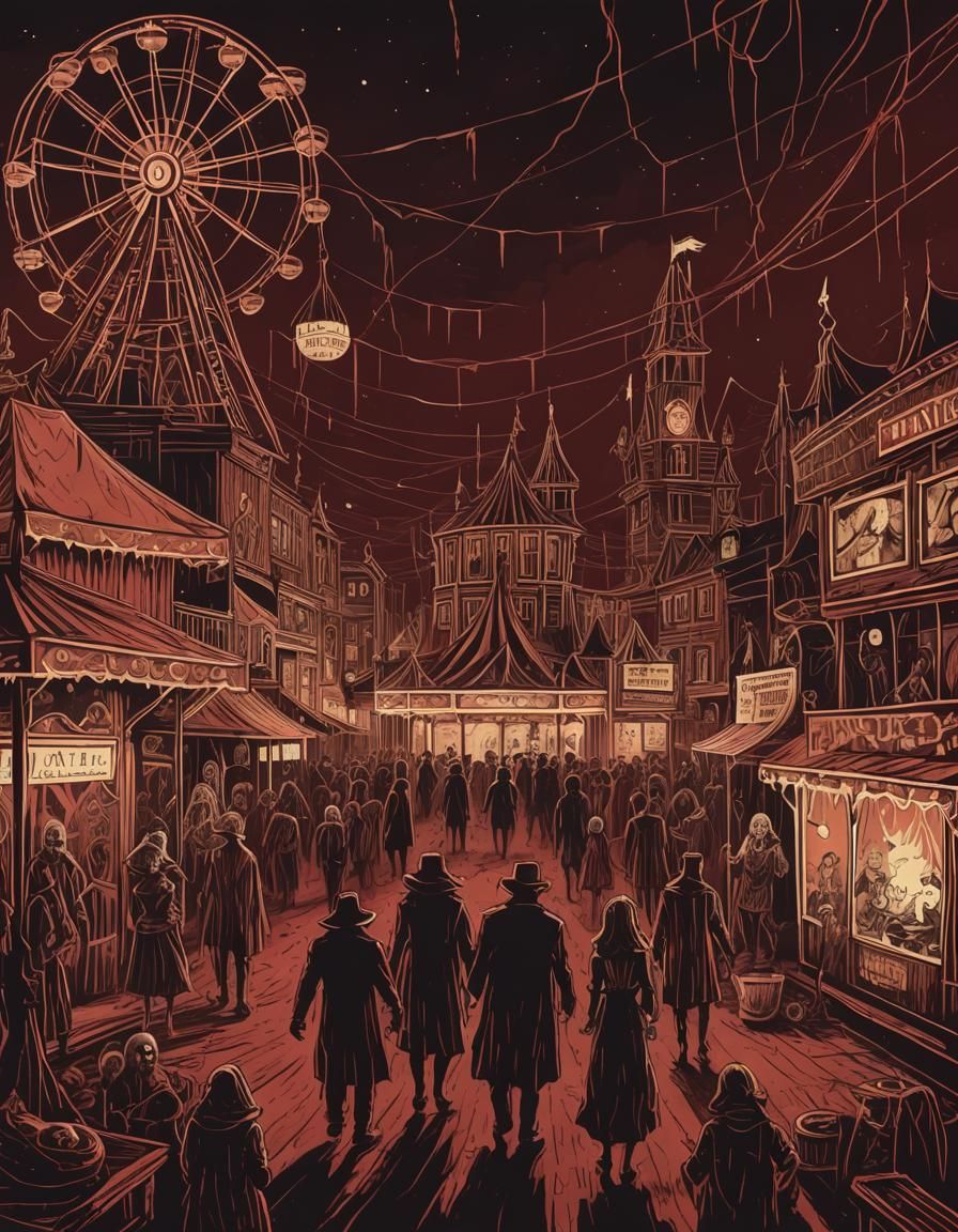 Vintage Horror Carnival in Mortensen Style