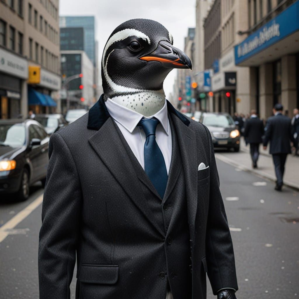 Penguin in a Suit: A Disguised Animal