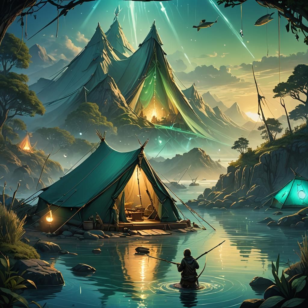 Seal Surrounded by Hunting Gear: Fantasy Concept Art