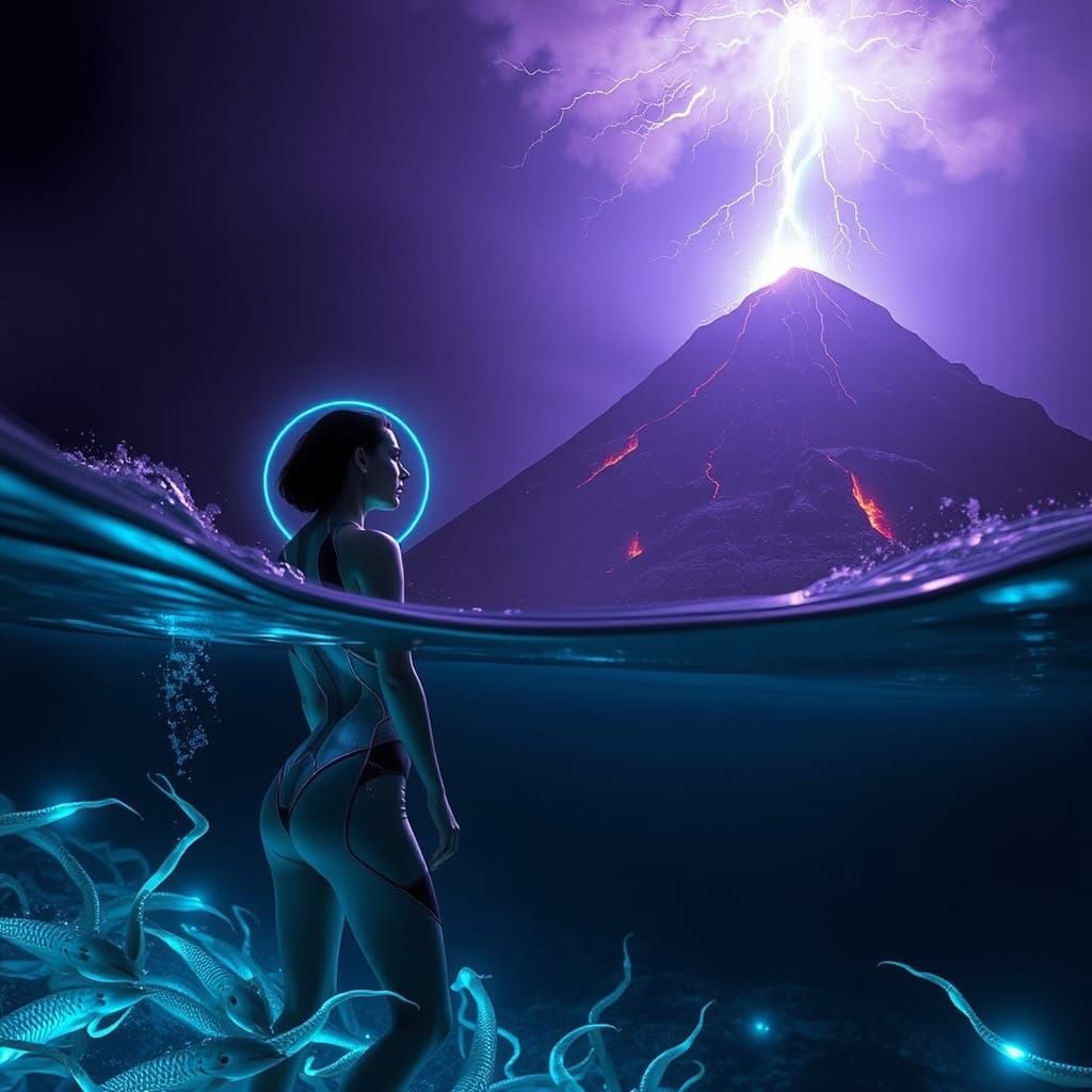 Underwater Volcano Lightning Strikes in Hawaii