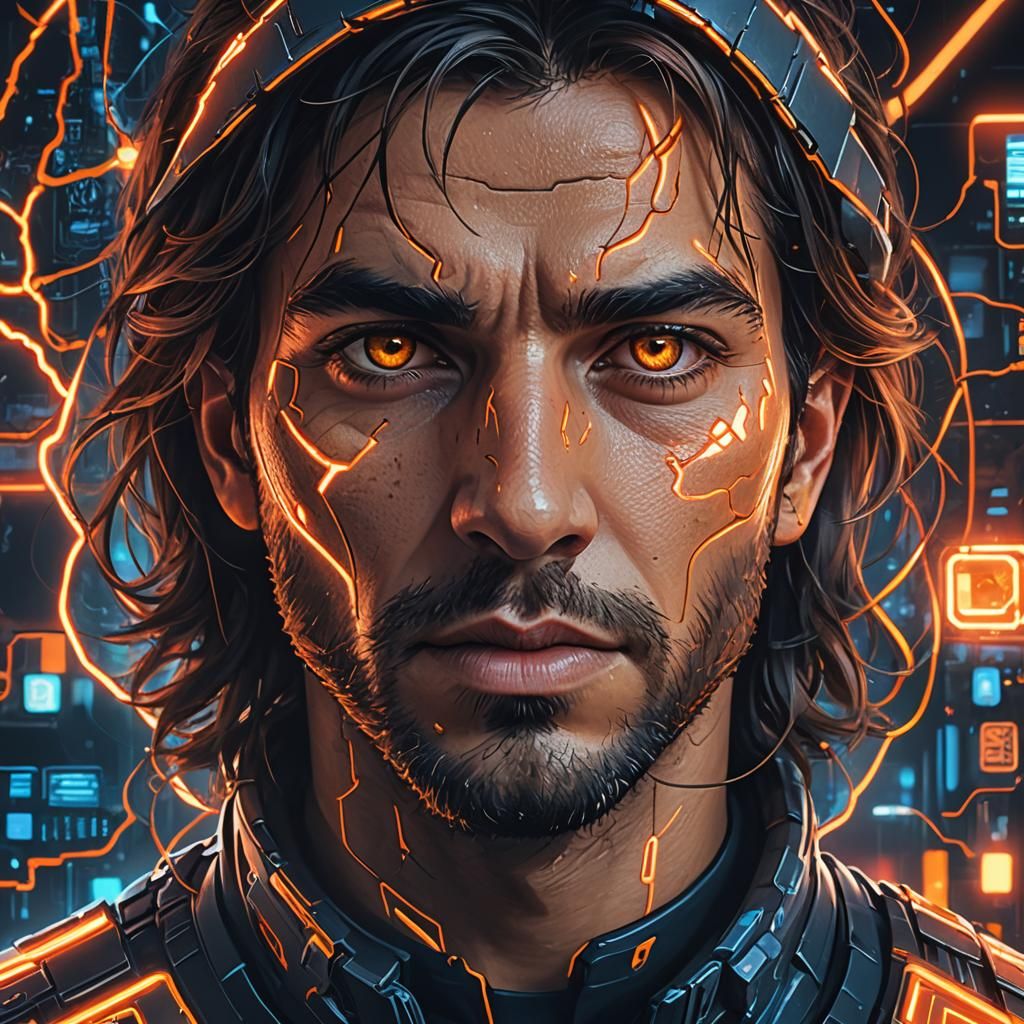 Distressed Illustrator Contemplates Social Media's Fall