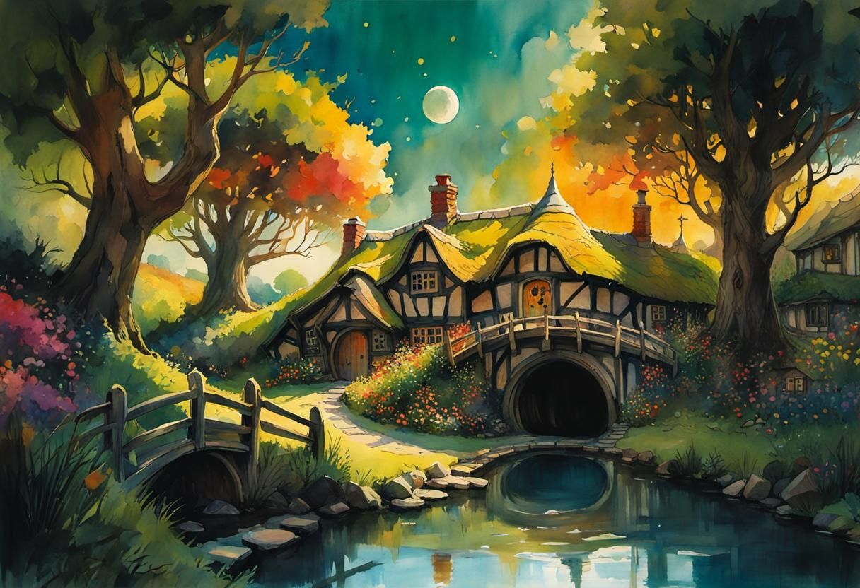 Bag-End, at the end of Bagshot Row in Hobbiton