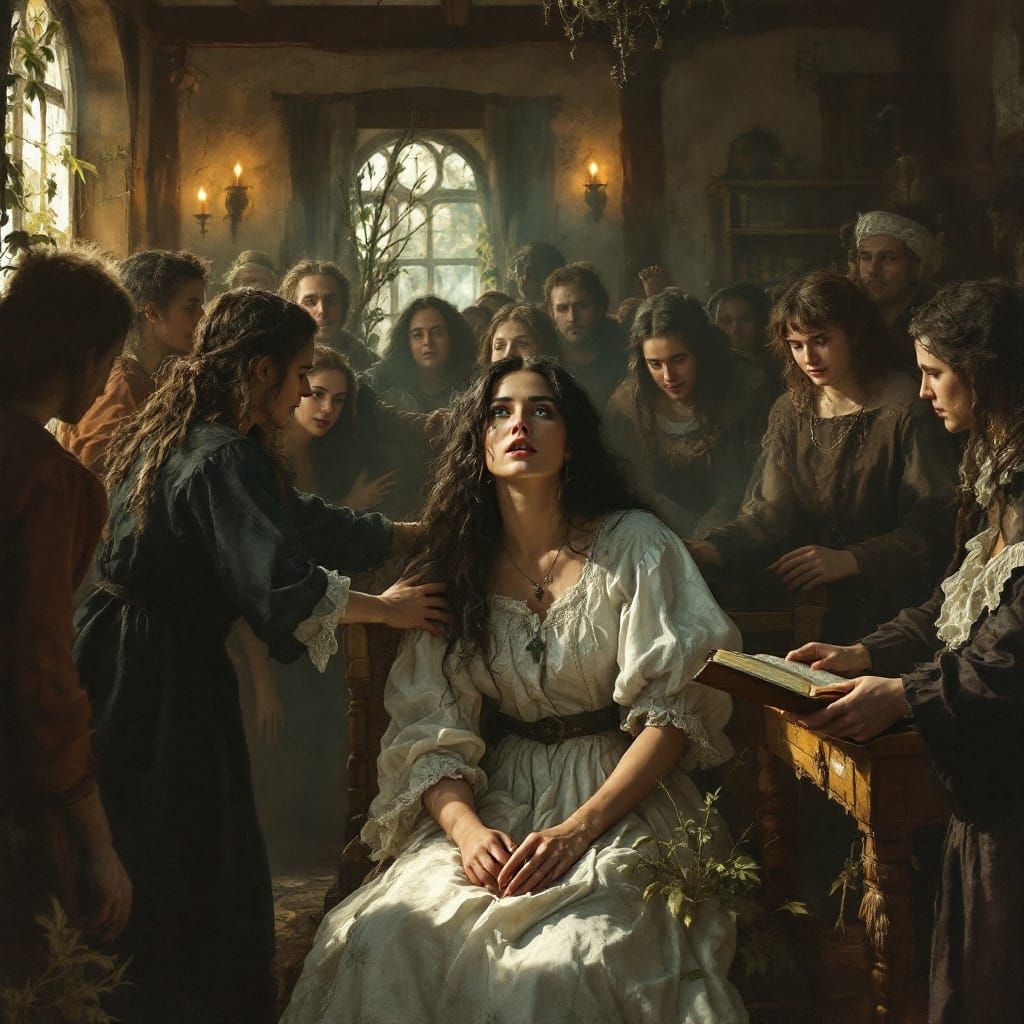 Salem Witch Trials Accusation Scene